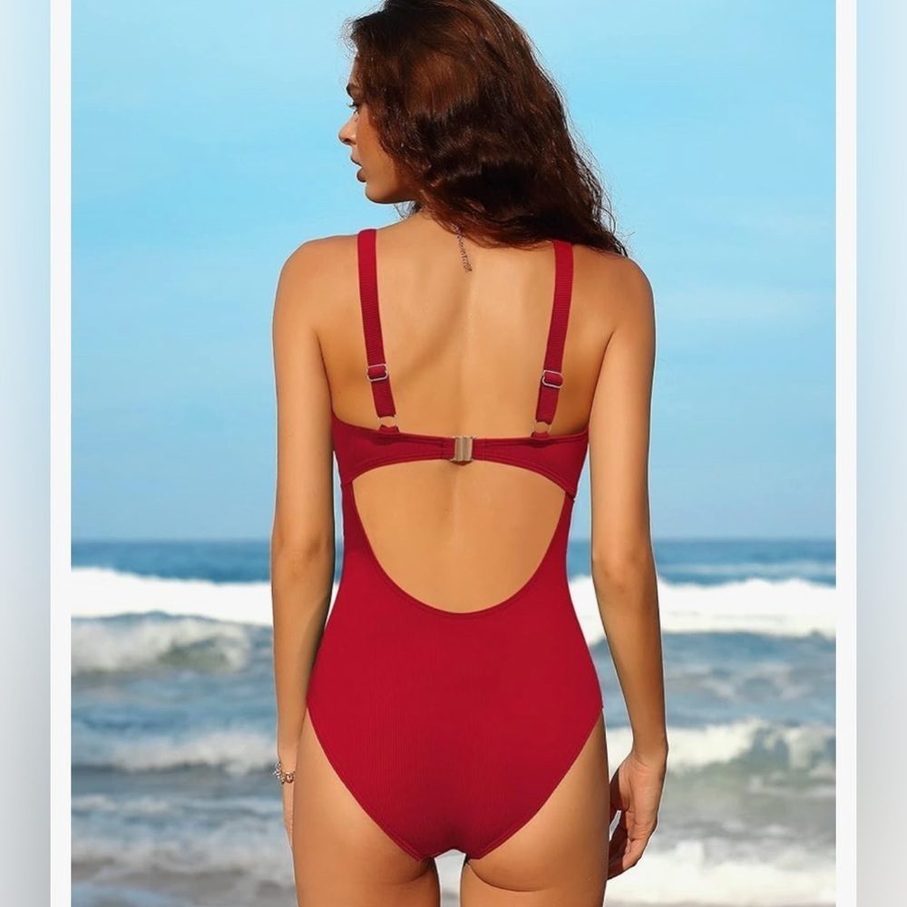 NWT- Ribbed Red Cutout
2025 One-Piece Swimsuit - Picture 5 of 8